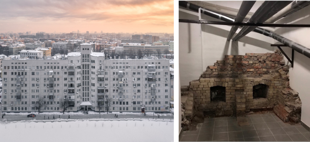 Консервация руин в Доме Обрабстроя, г. Москва